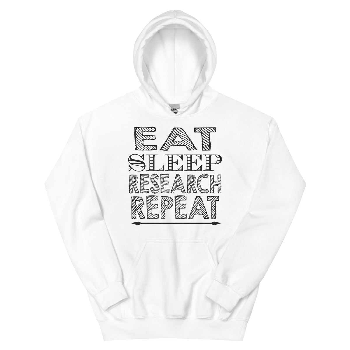 Eat Sleep Research Repeat Unisex Hoodie