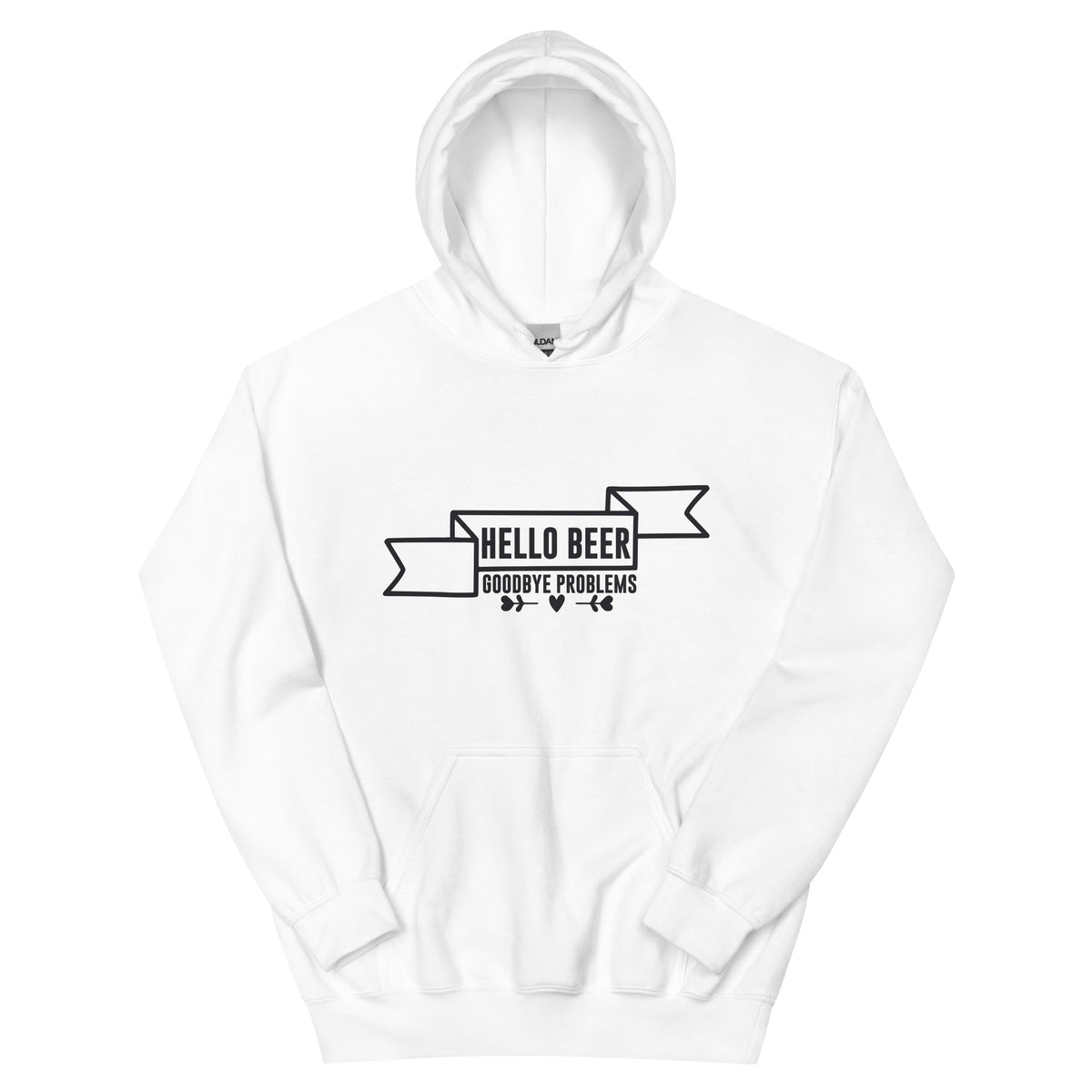 Hello Beer, Goodbye Problems Unisex Hoodie