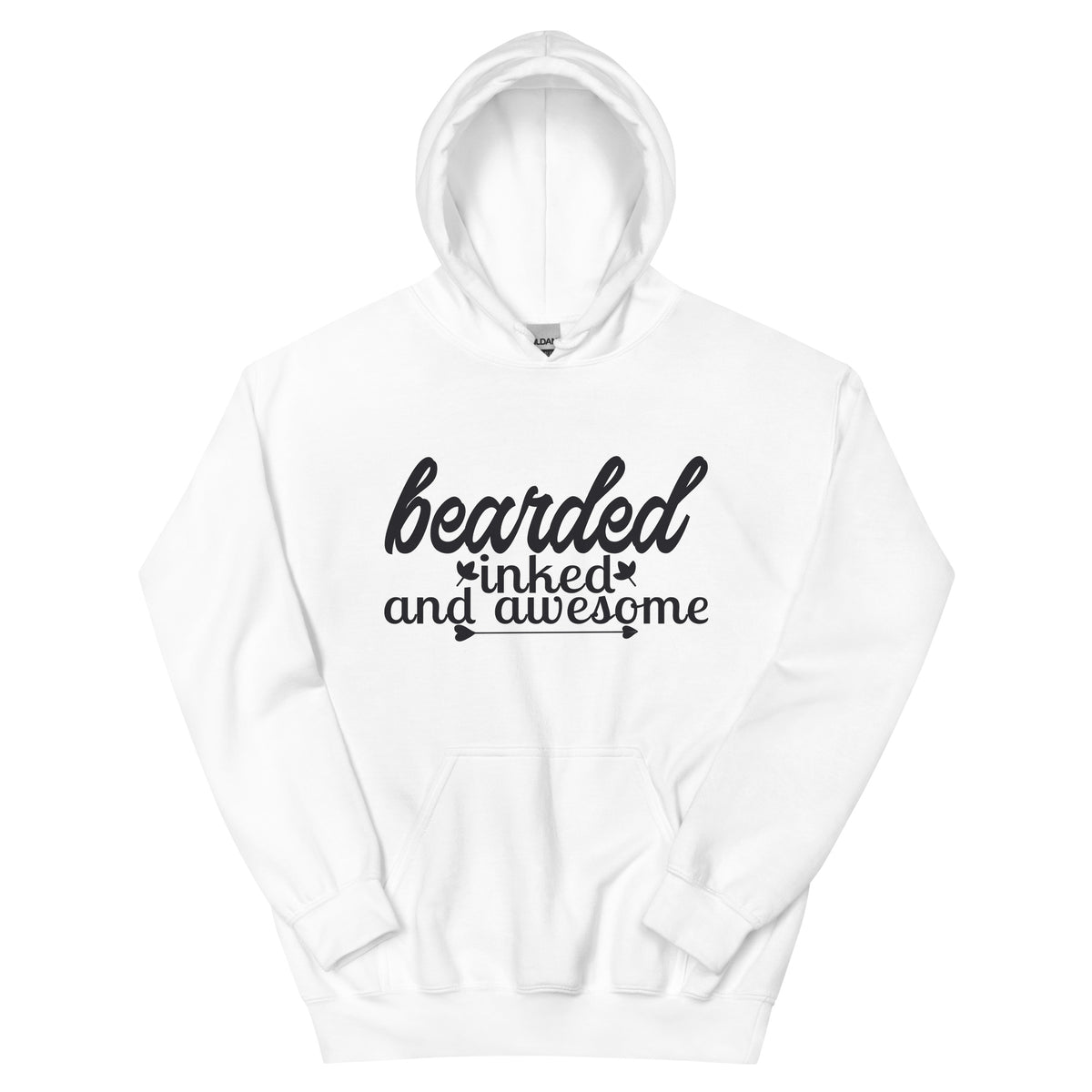 Bearded, Inked and Awesome Unisex Hoodie
