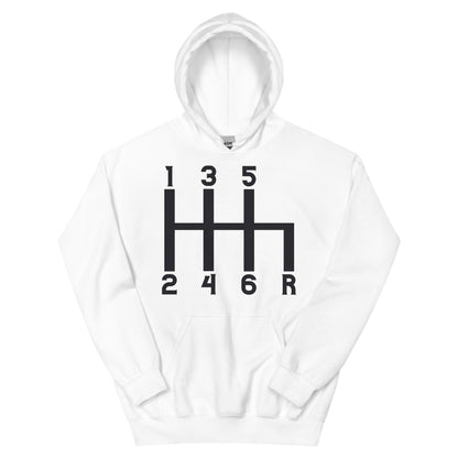 Gear Shift 1-3-5-2-4-6-R Unisex Hoodie