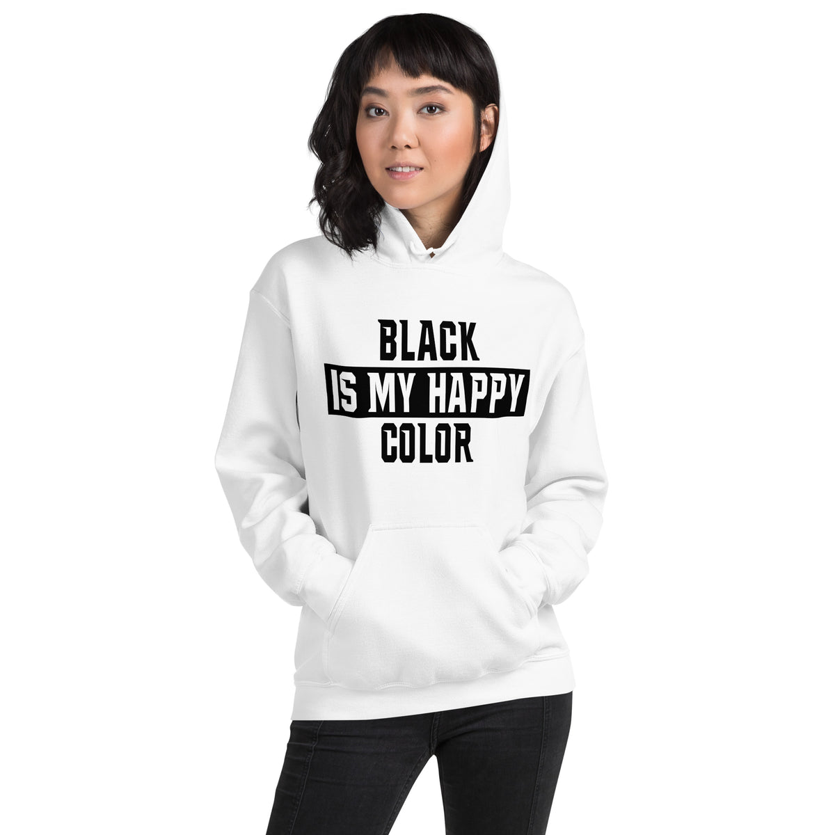 Black Is My Happy Color Unisex Hoodie