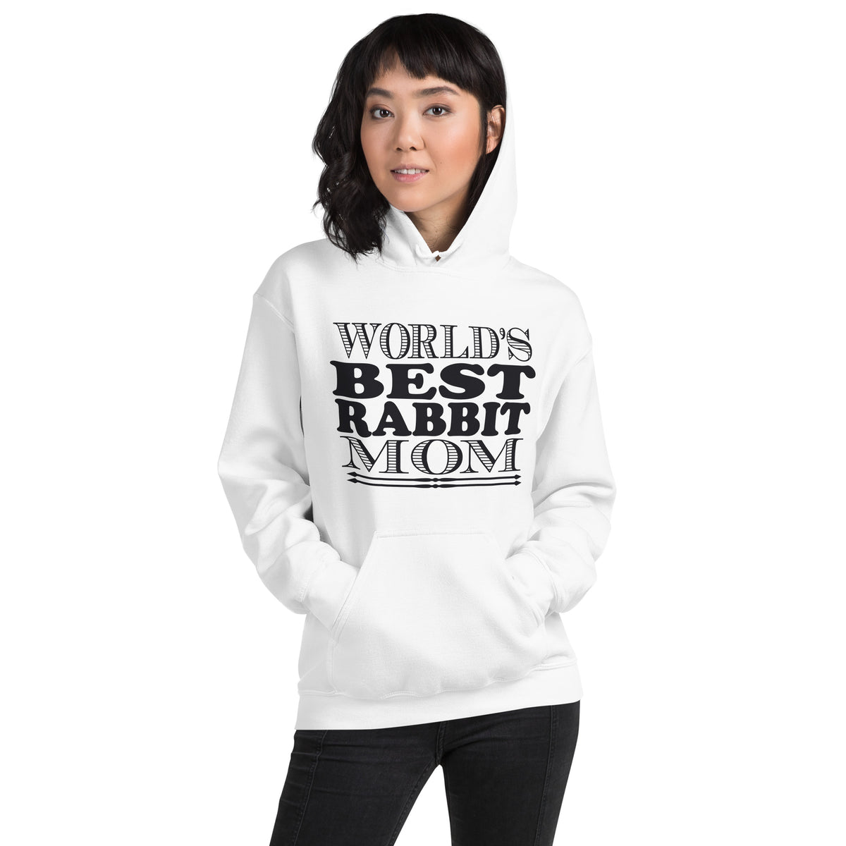 World's Best Rabbit Mom Unisex Hoodie