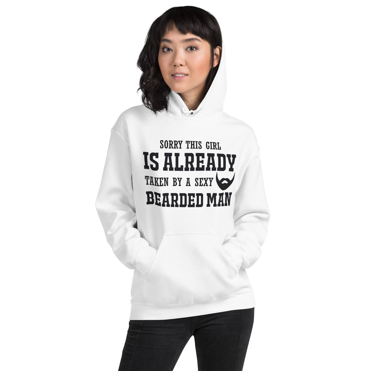 Sorry This Girl Is Already Taken by a Sexy Bearded Man Unisex Hoodie