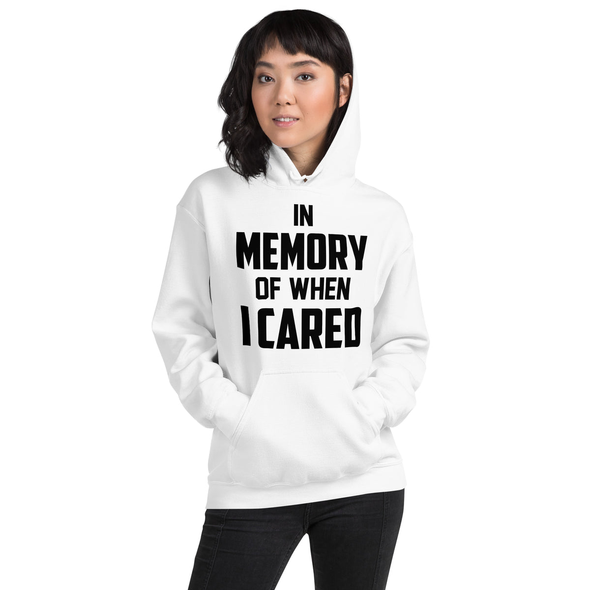 In Memory of When I Cared Unisex Hoodie