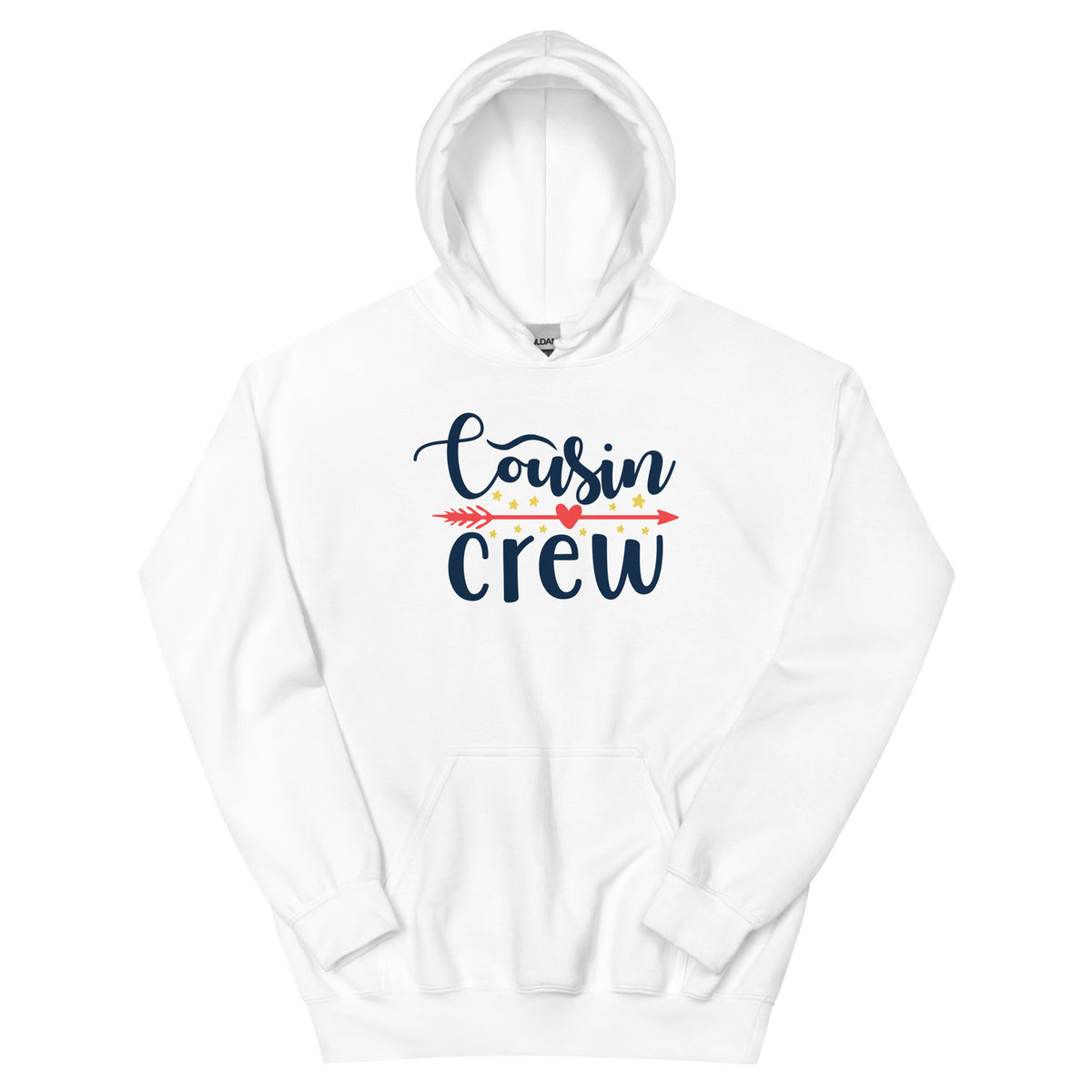 Cousin Crew Christmas – Arrow Script Unisex Hoodie