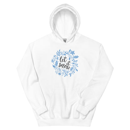 Let It Snow Christmas – Holly Wreath Unisex Hoodie