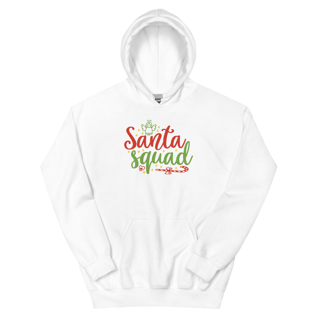Santa Squad Christmas – Candy Cane Unisex Hoodie