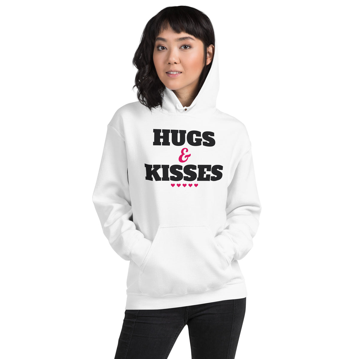 Hugs & Kisses Valentine's Day Unisex Hoodie