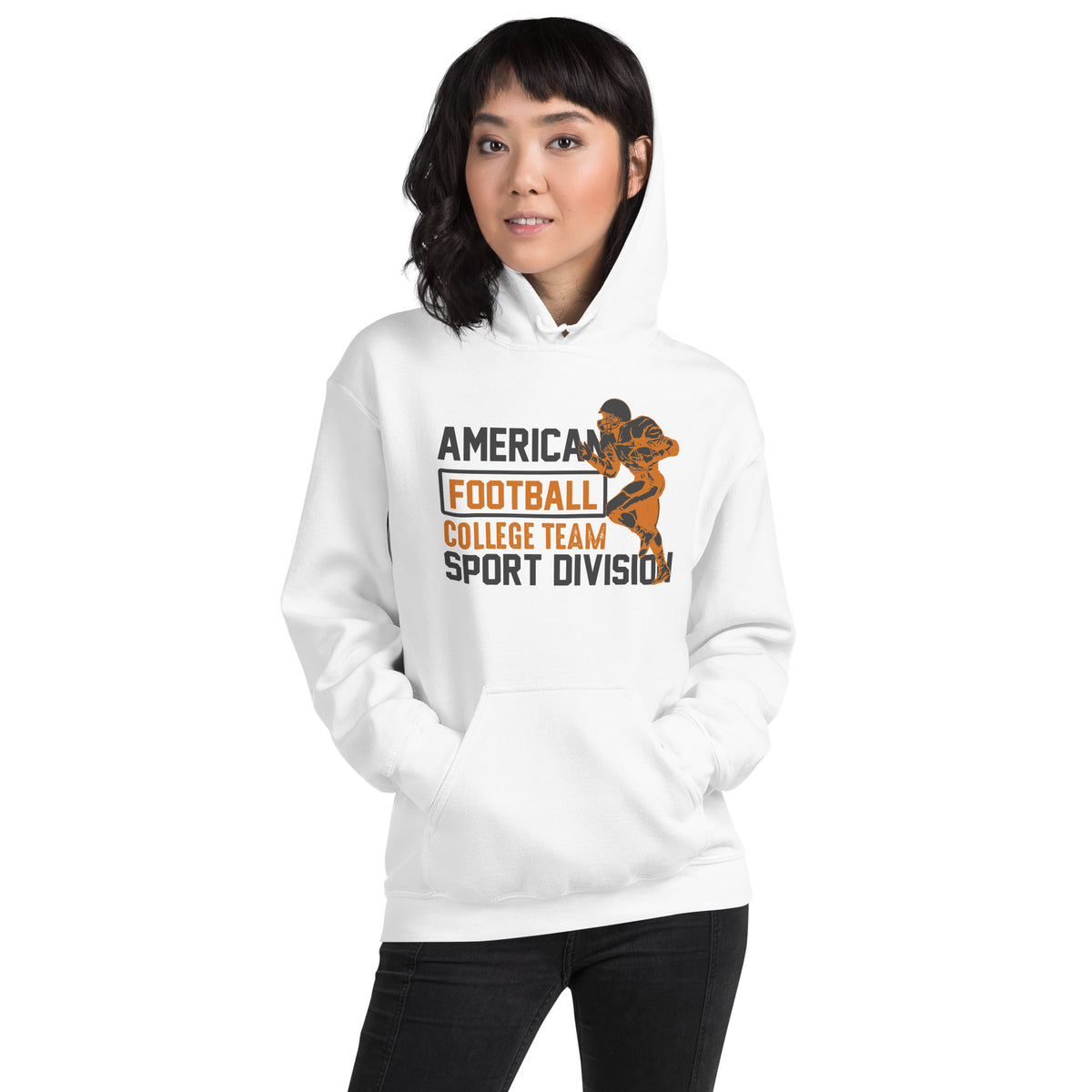 American Football College Team Sport Division Unisex Hoodie