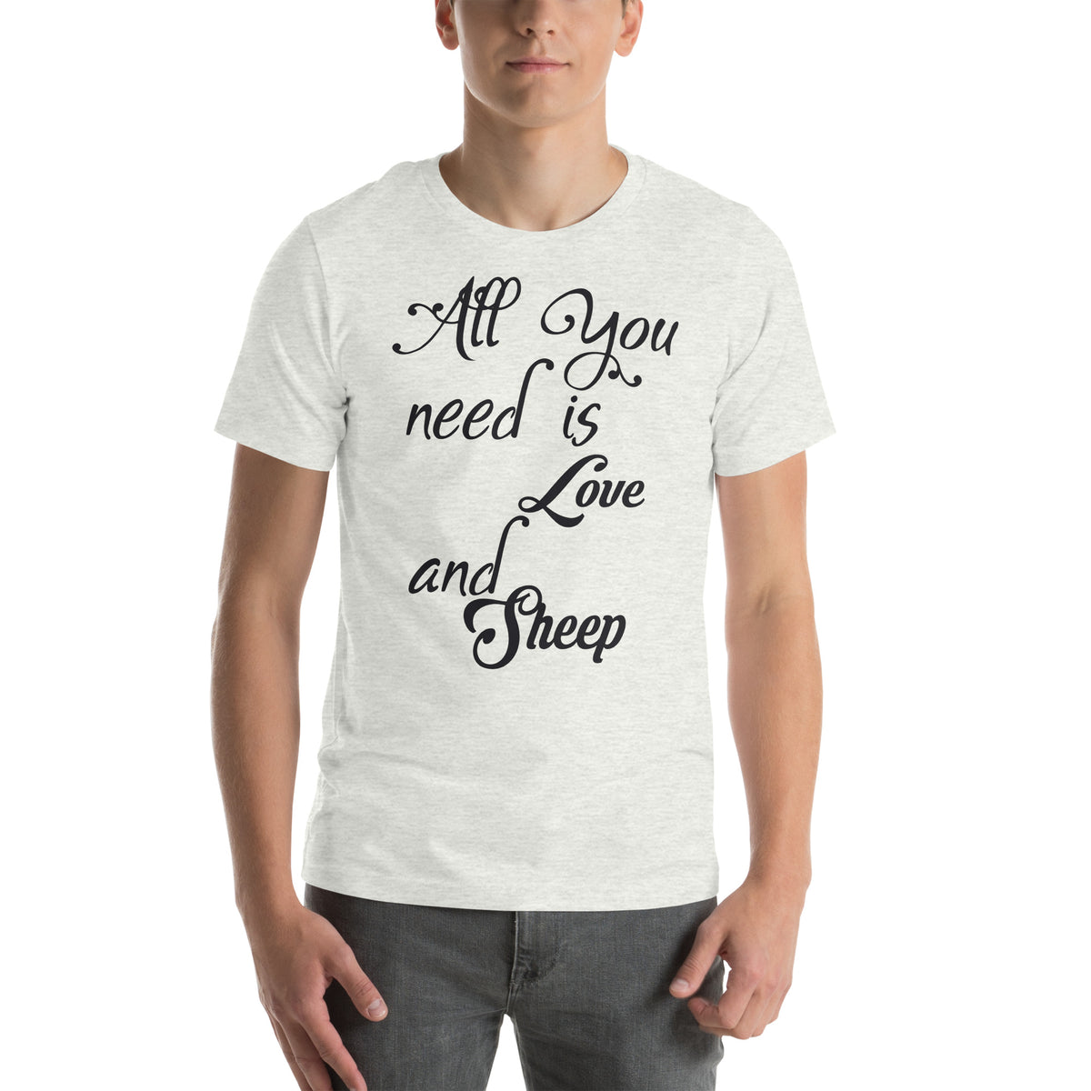 All You Need Is Love and Sheep Unisex T-Shirt