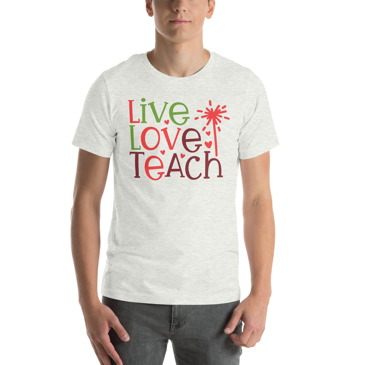 Live Love Teach Christmas – Sparkler Unisex T-Shirt