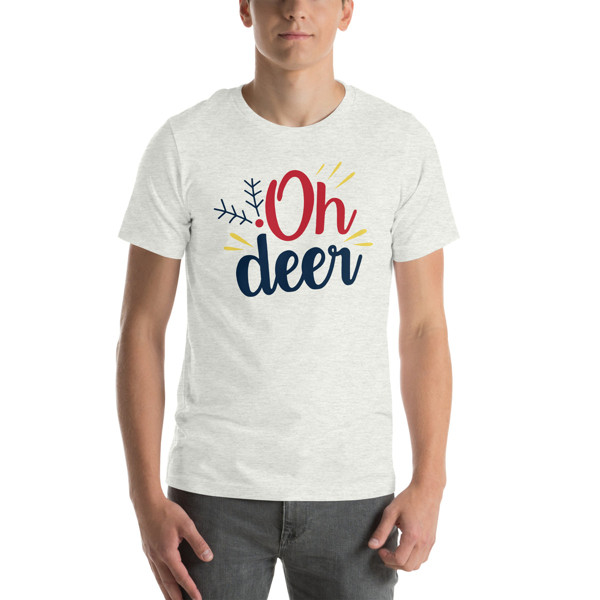 Oh Deer Christmas – Bold Script Unisex T-Shirt