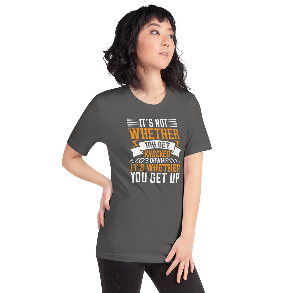 It's Not Whether You Get Knocked Down, It's Whether You Get Up Unisex T-Shirt