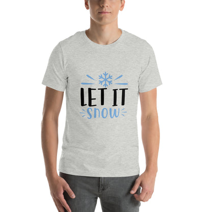Let It Snow Christmas – Bold Snowflake Unisex T-Shirt
