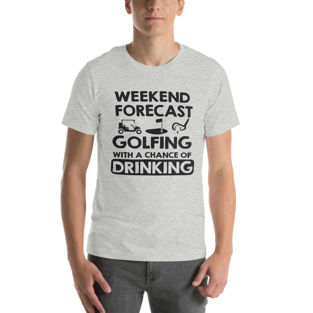 Weekend Forecast: Golfing with a Chance of Drinking Unisex T-Shirt