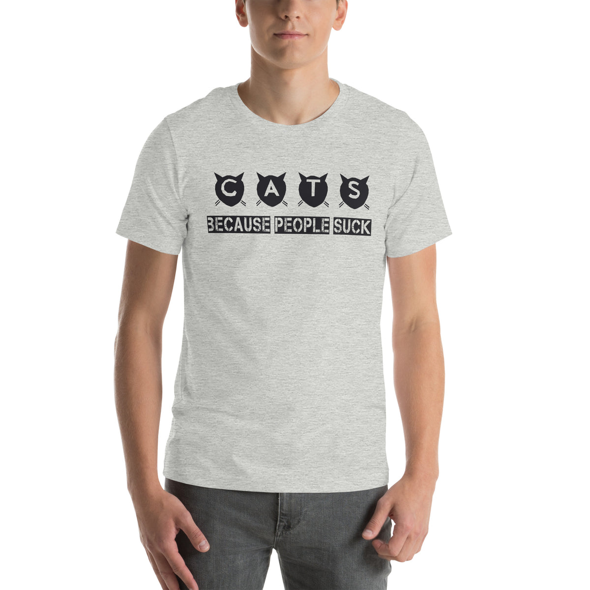 Cats Because People Suck Unisex T-Shirt