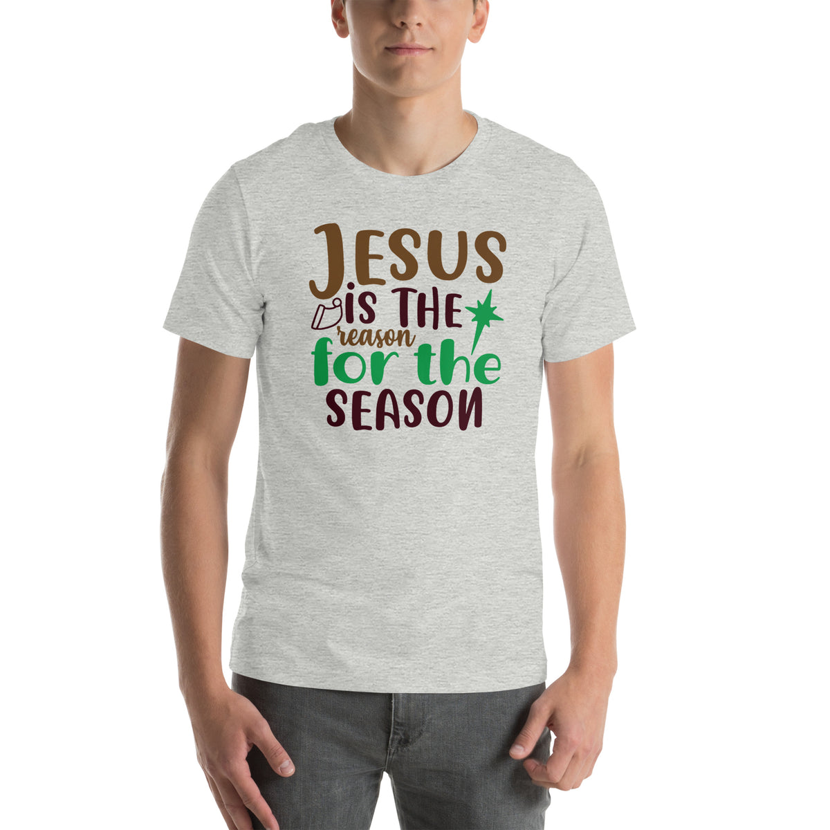 Jesus Is the Reason for the Season Christmas – Star Unisex T-Shirt