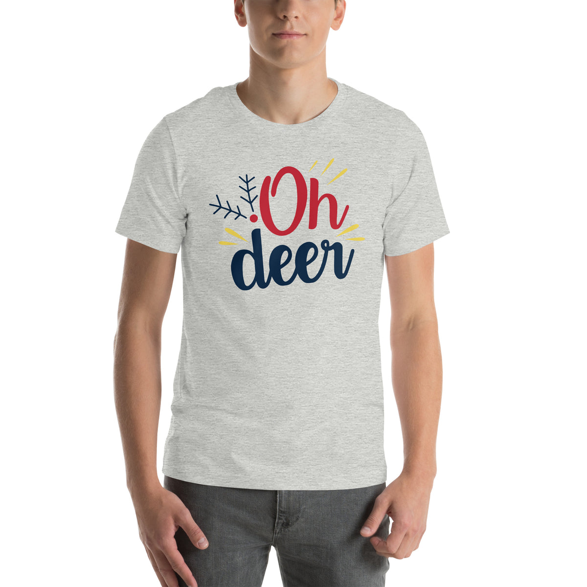 Oh Deer Christmas – Bold Script Unisex T-Shirt