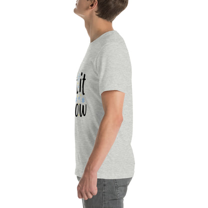 Let It Snow Christmas – Black Script Unisex T-Shirt