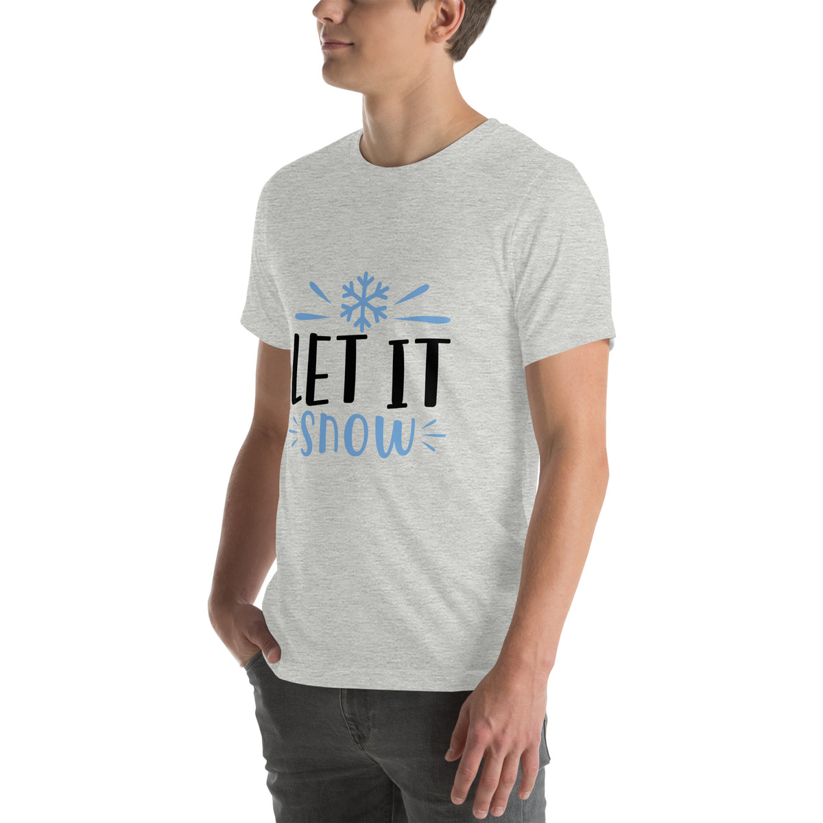 Let It Snow Christmas – Bold Snowflake Unisex T-Shirt
