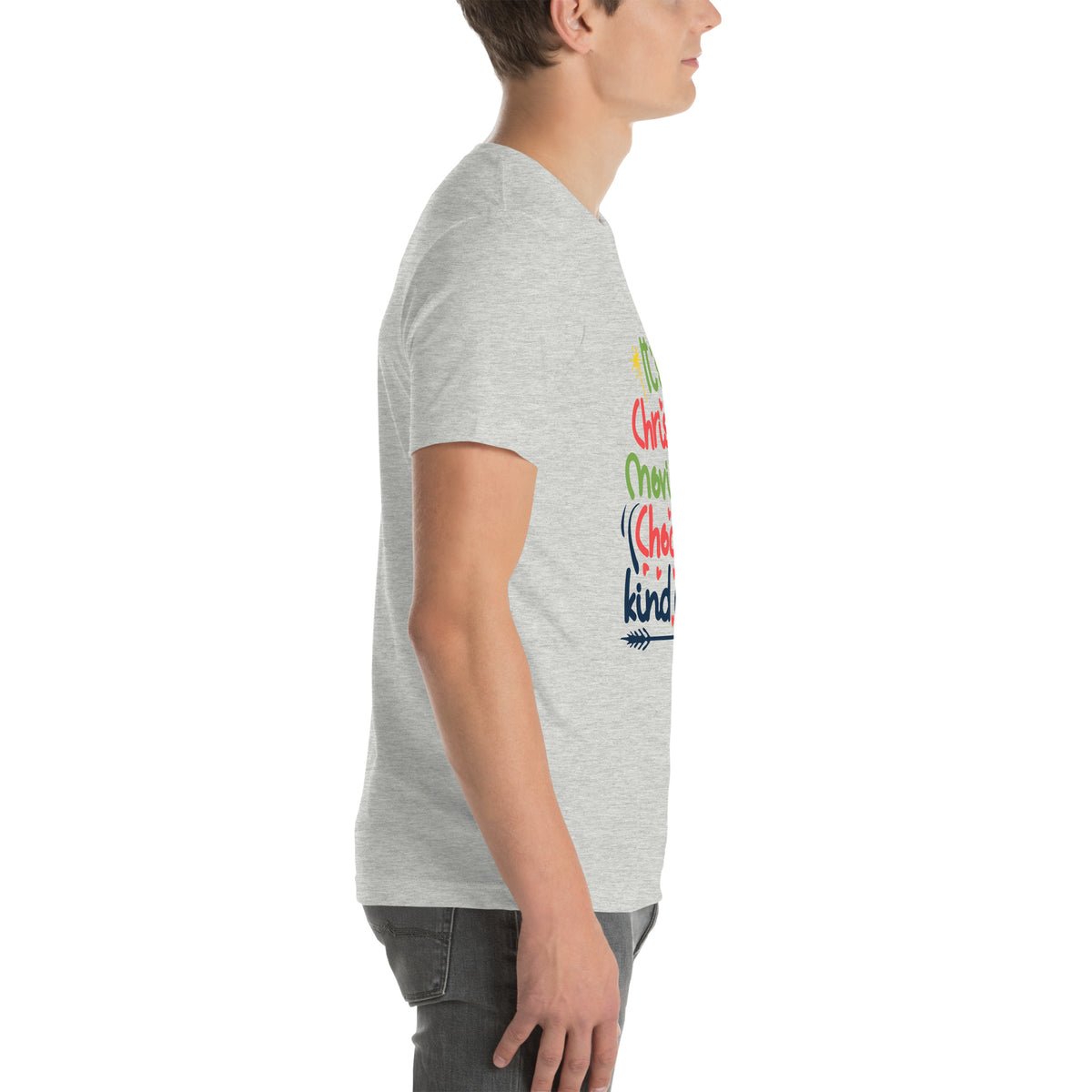 It's a Christmas Movies and Chocolate Kind of Day – Colourful Script Unisex T-Shirt