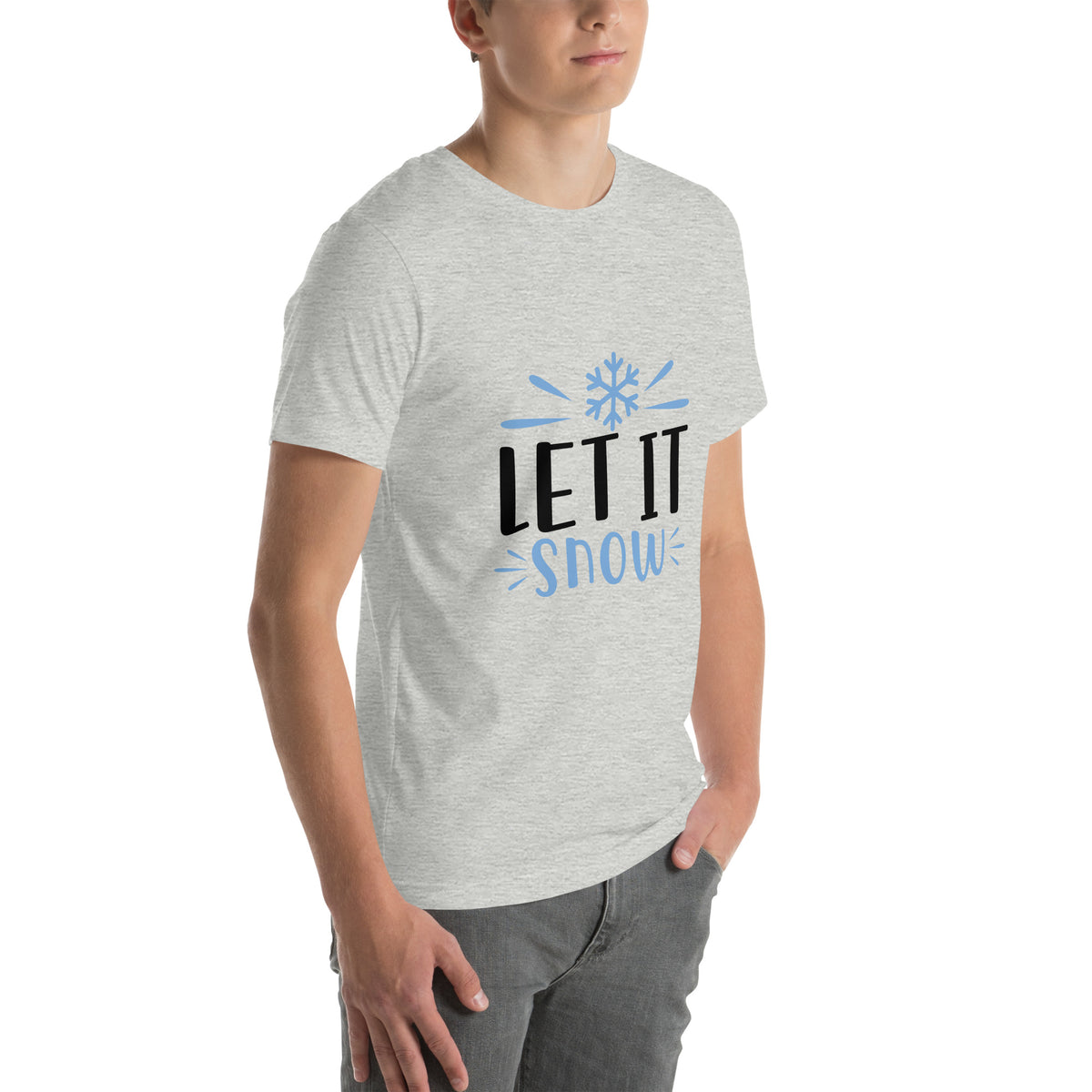 Let It Snow Christmas – Bold Snowflake Unisex T-Shirt
