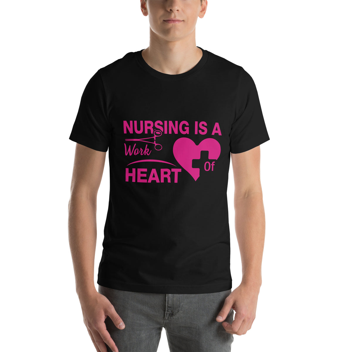 Nursing Is a Work of Heart Unisex T-Shirt
