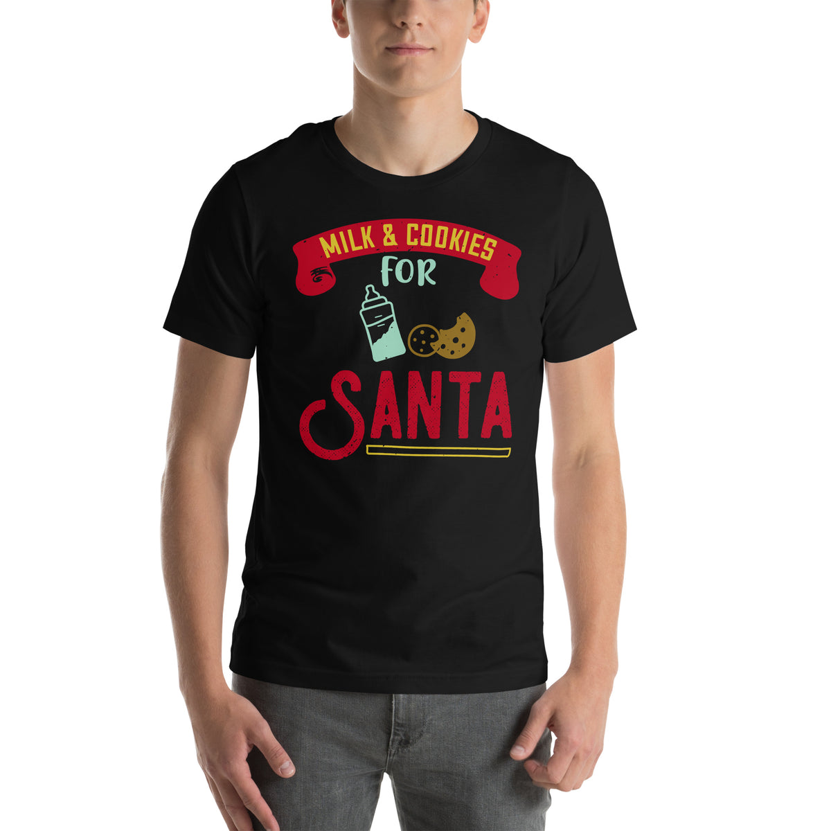 Milk & Cookies for Santa Christmas Unisex T-Shirt