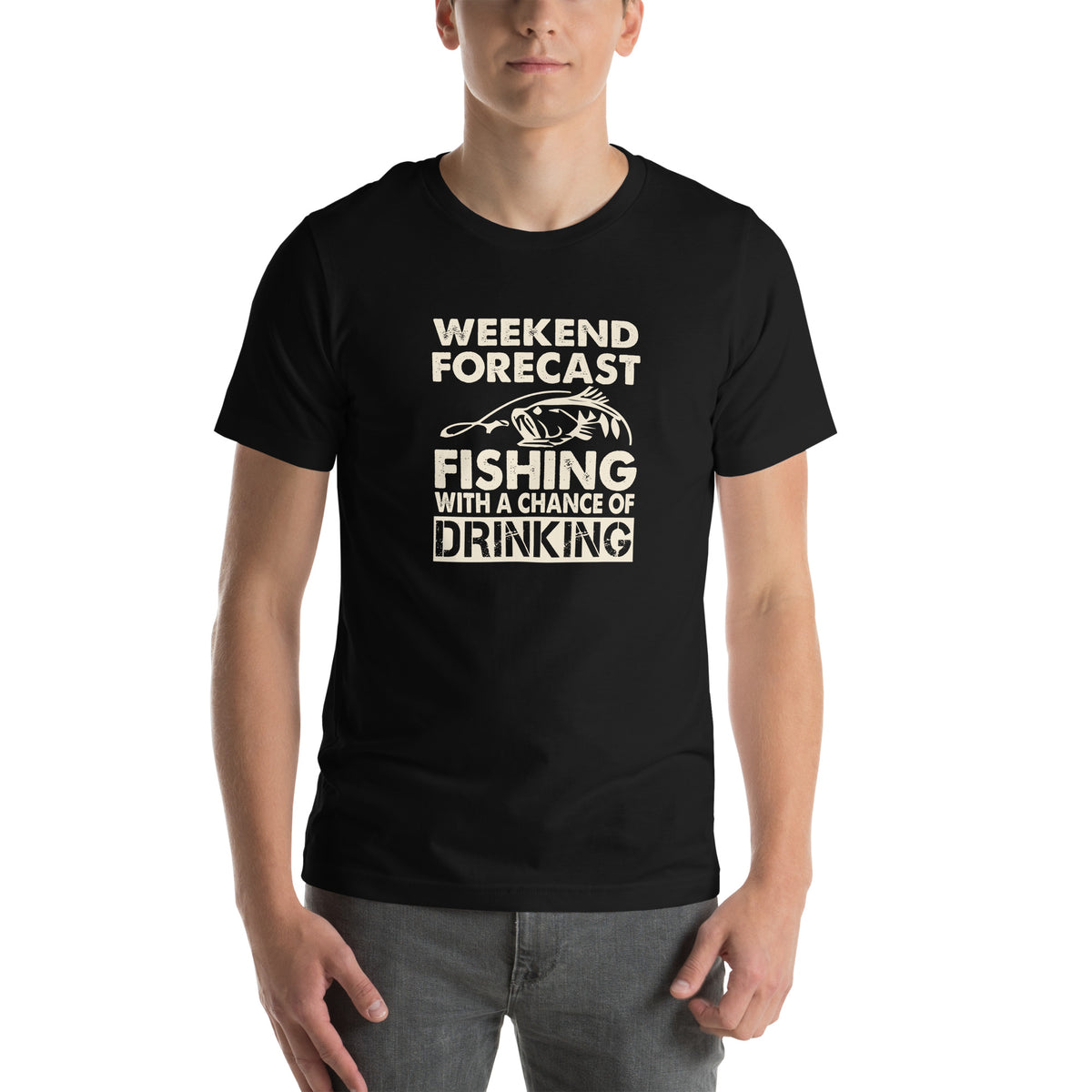 Weekend Forecast: Fishing with a Chance of Drinking Unisex T-Shirt