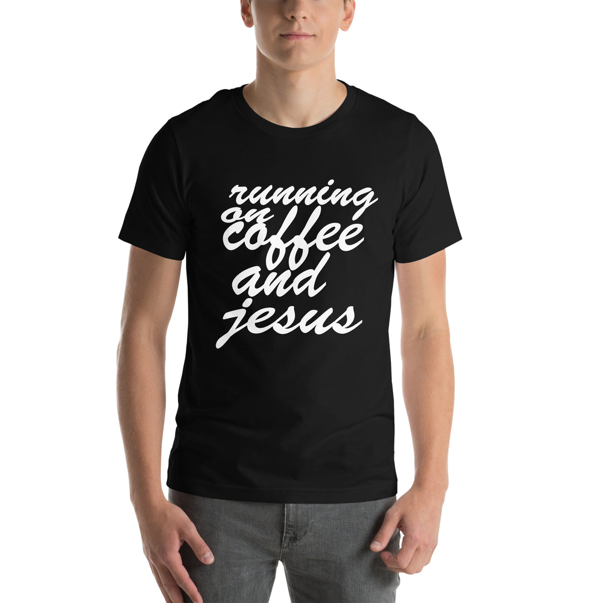 Running on Coffee and Jesus Unisex T-Shirt