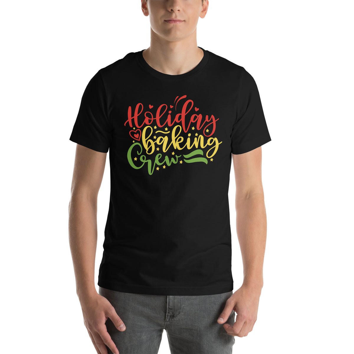 Holiday Baking Crew Christmas – Festive Script Unisex T-Shirt