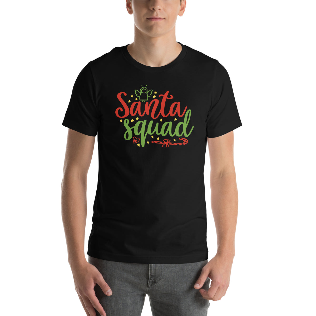 Santa Squad Christmas – Candy Cane Unisex T-Shirt