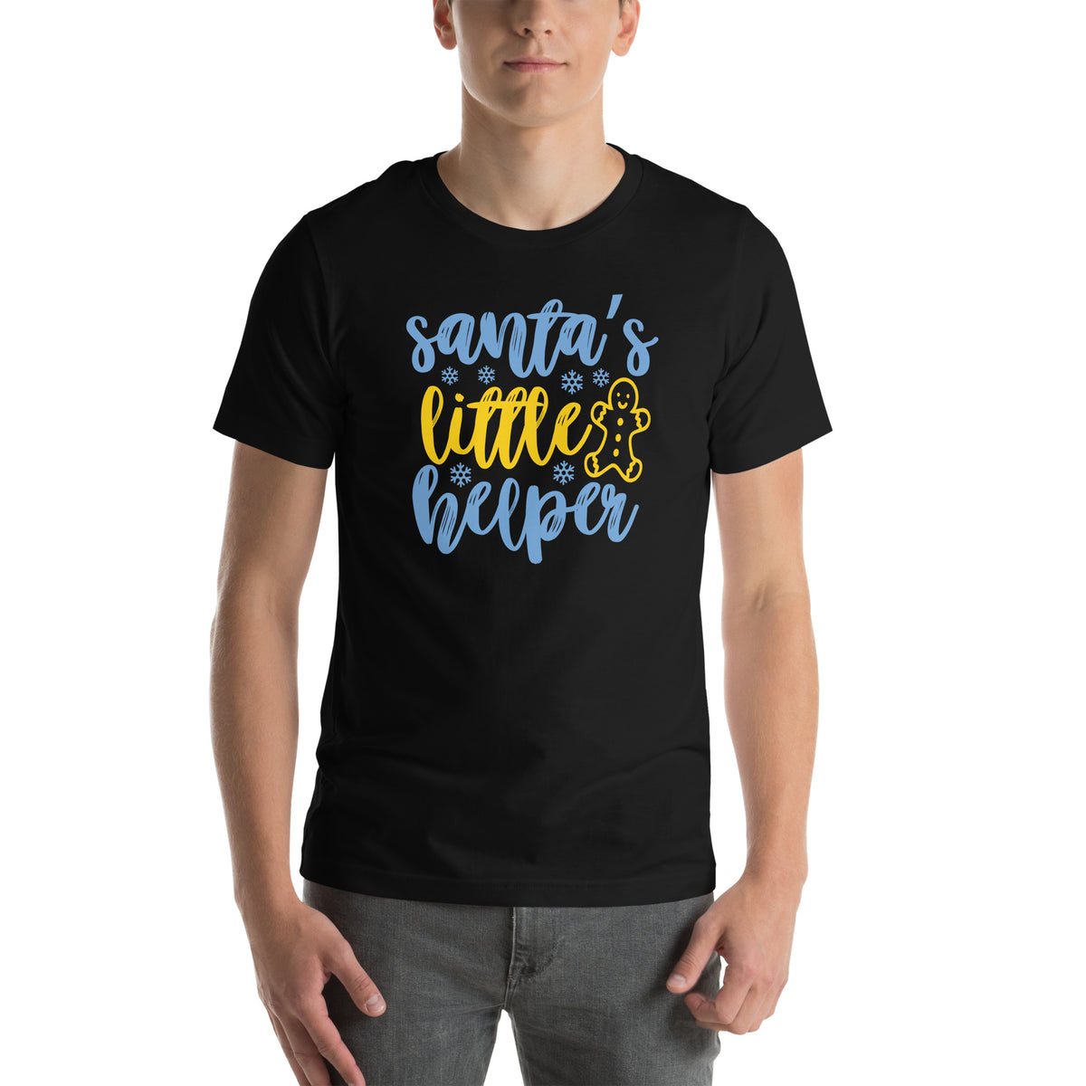 Santa's Little Helper Christmas – Gingerbread Unisex T-Shirt