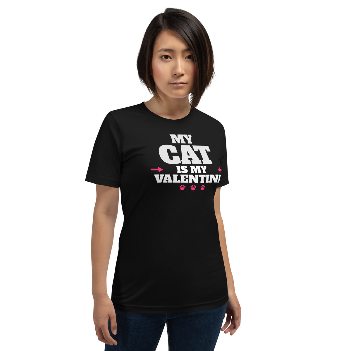 My Cat Is My Valentine Unisex T-Shirt