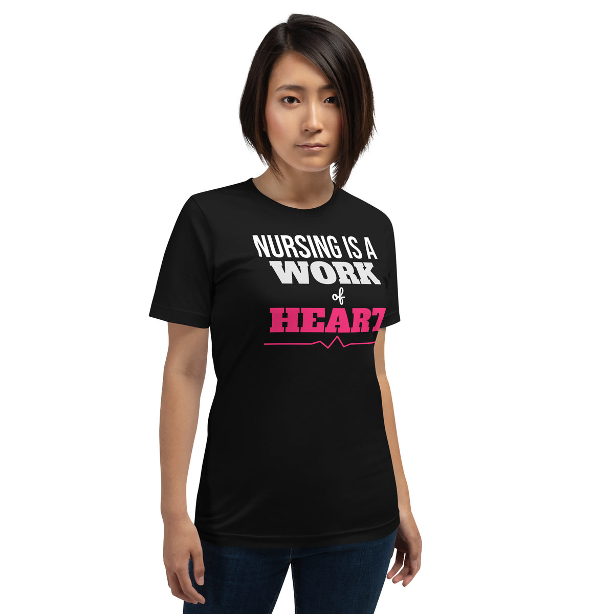 Nursing Is a Work of Heart Valentine's Day Unisex T-Shirt