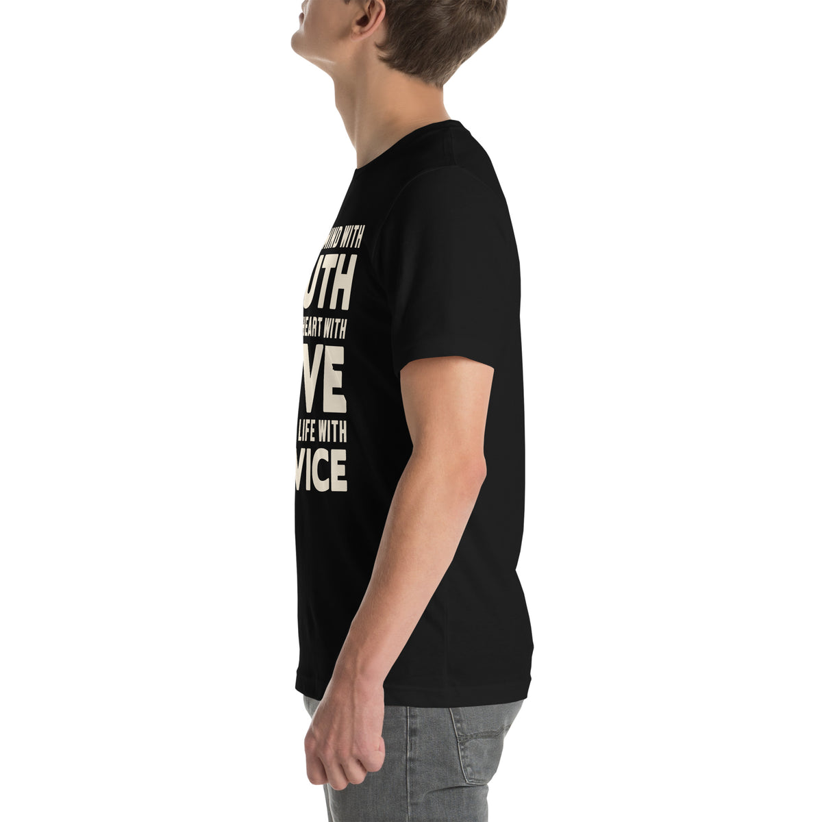 Fill Your Mind with Truth, Your Heart with Love, Your Life with Service Nurse Unisex T-Shirt