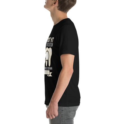 A Dentist at Work in His Vocation Always Looks Down in the Mouth Unisex T-Shirt