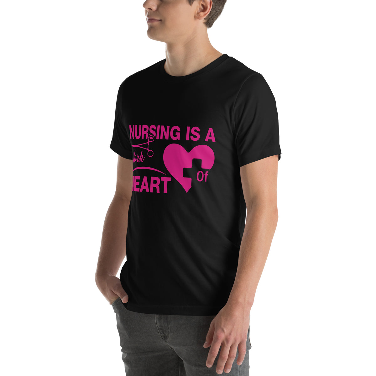 Nursing Is a Work of Heart Unisex T-Shirt