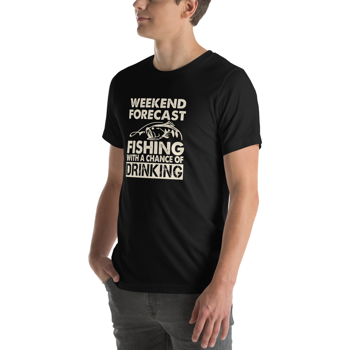 Weekend Forecast: Fishing with a Chance of Drinking Unisex T-Shirt