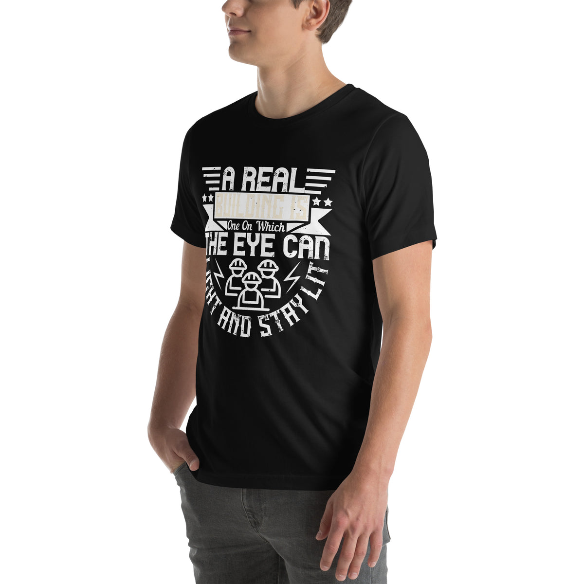 A Real Building Is One on Which the Eye Can Light and Stay Lit Unisex T-Shirt
