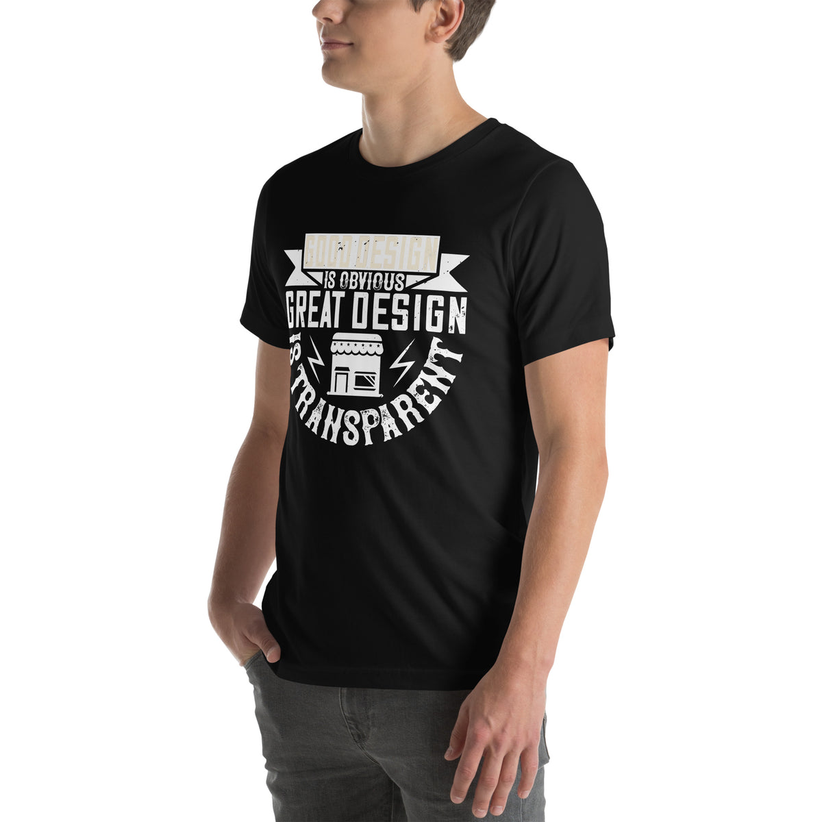 Good Design Is Obvious. Great Design Is Transparent Unisex T-Shirt