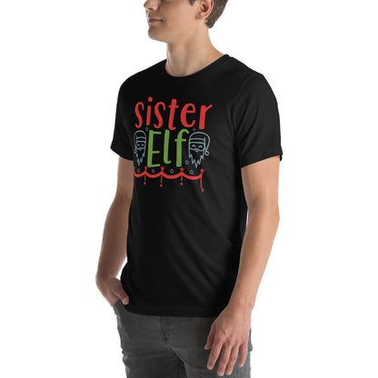 Sister Elf Christmas Unisex T-Shirt