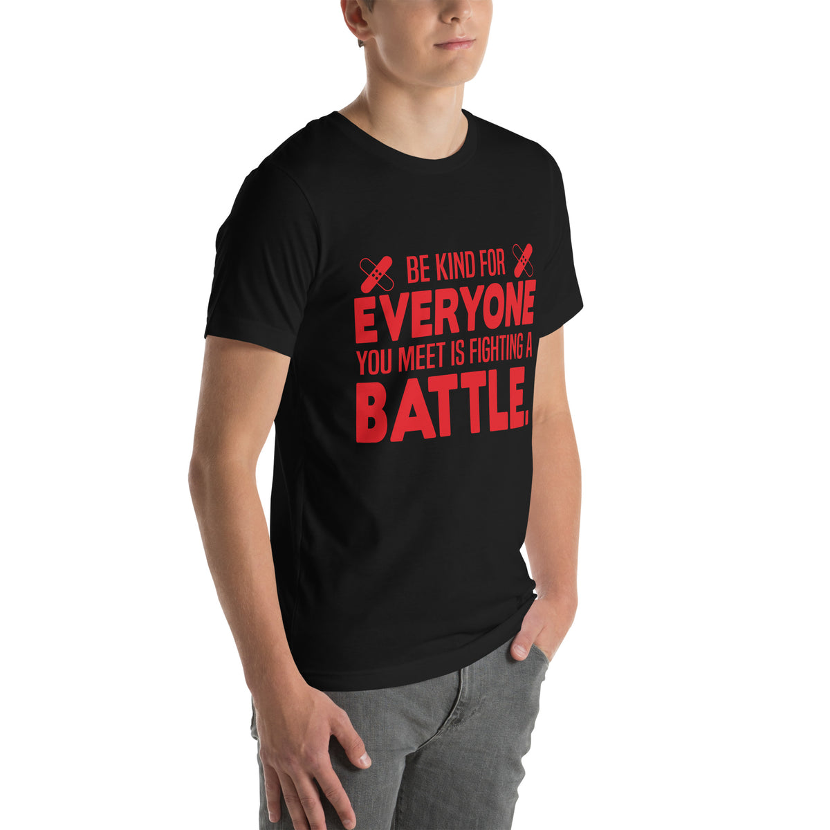 Be Kind, Everyone You Meet Is Fighting a Battle Nurse Unisex T-Shirt
