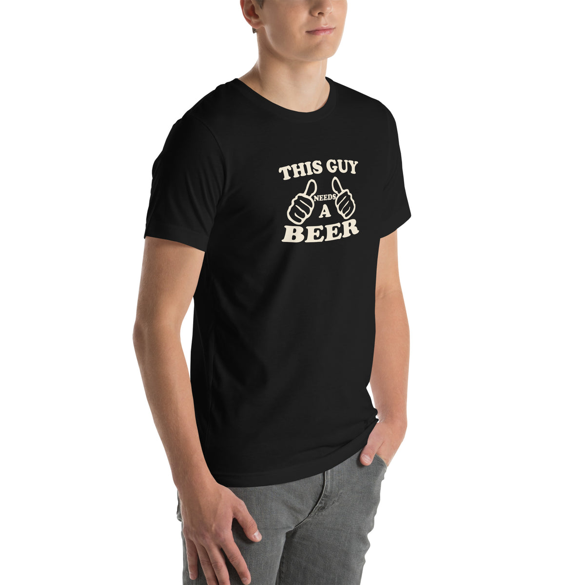 This Guy Needs a Beer Unisex T-Shirt