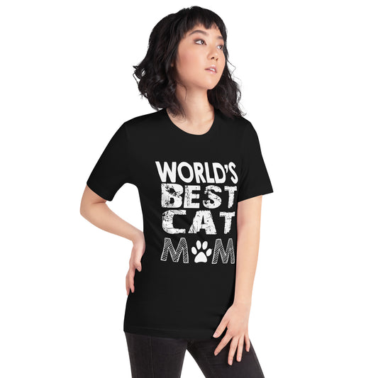 World's Best Cat Mom Unisex T-Shirt