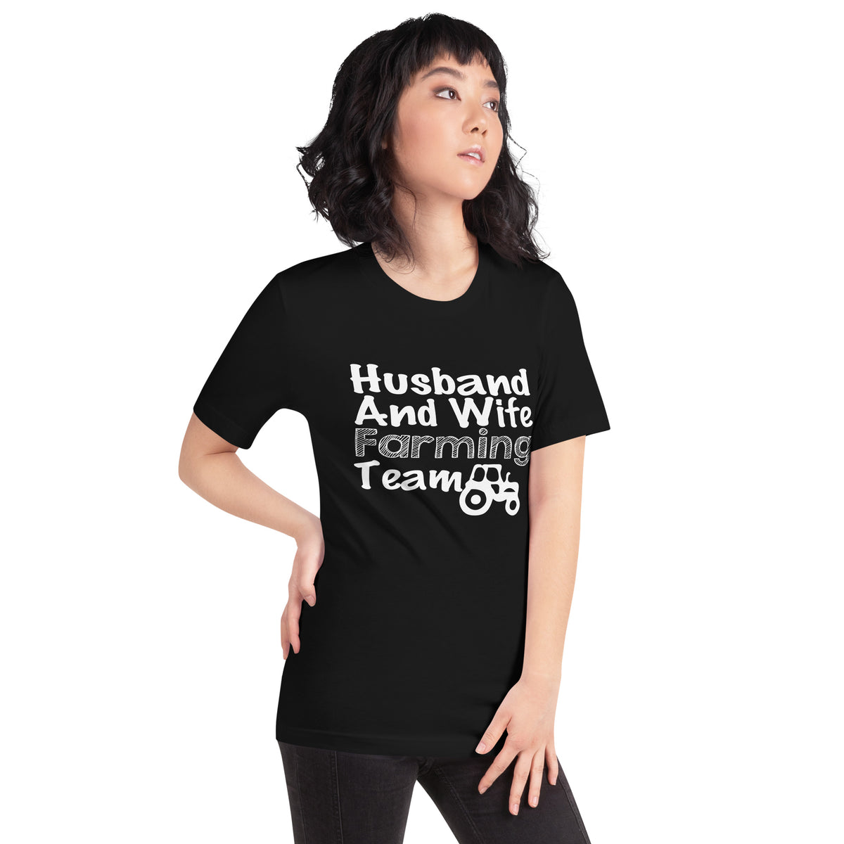 Husband and Wife Farming Team Unisex T-Shirt