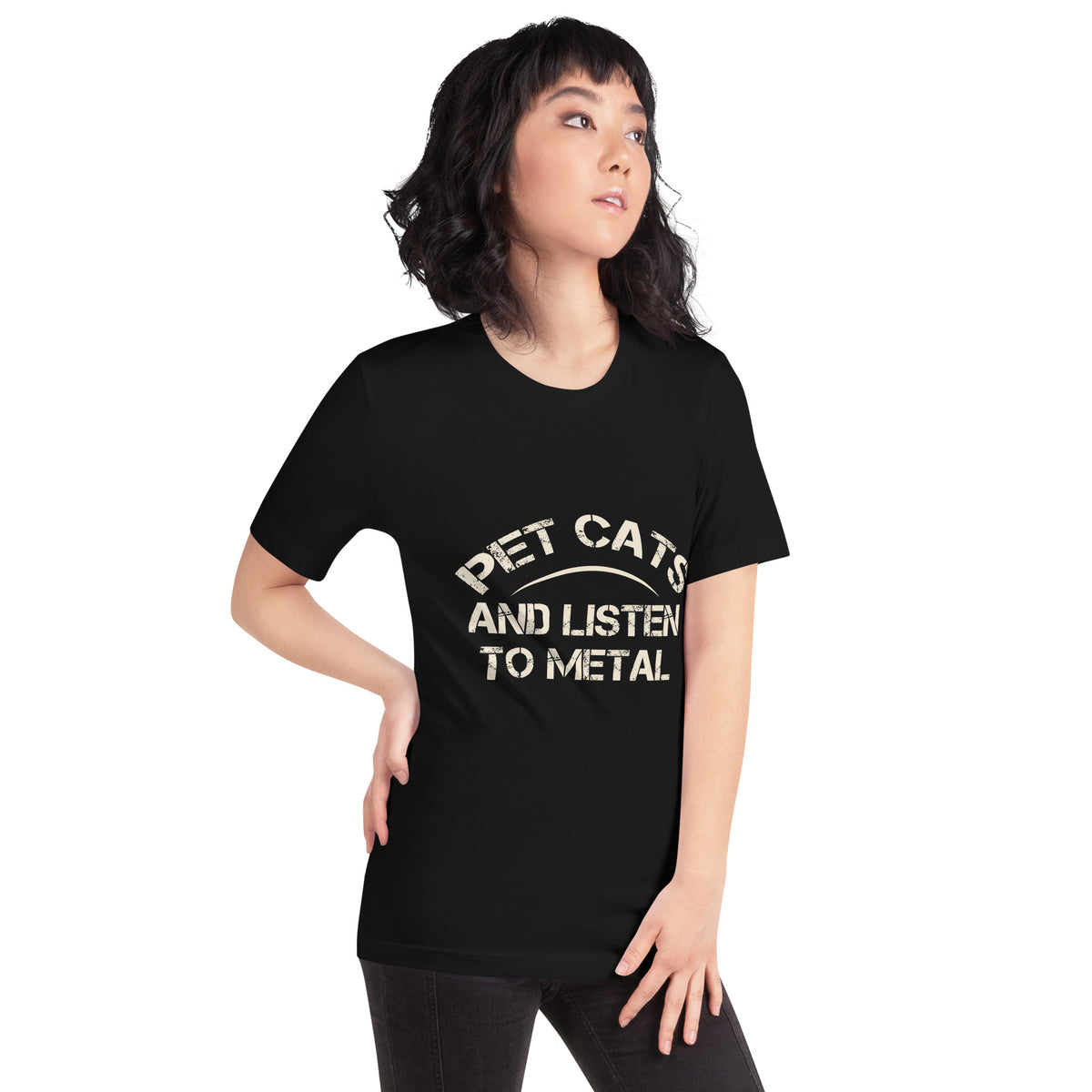 Pet Cats and Listen to Metal Unisex T-Shirt