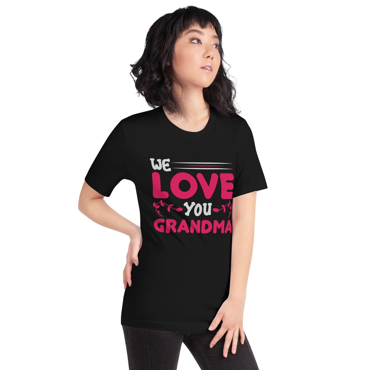 We Love You Grandma – Pink Vines Unisex T-Shirt
