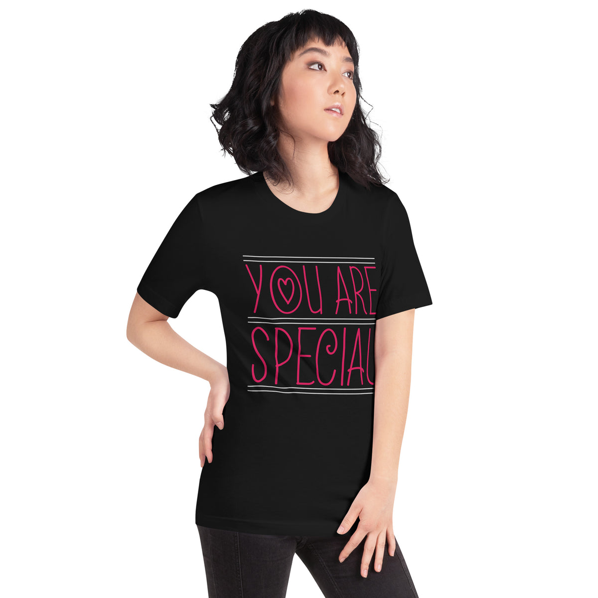 You Are Special – Pink Lines Unisex T-Shirt