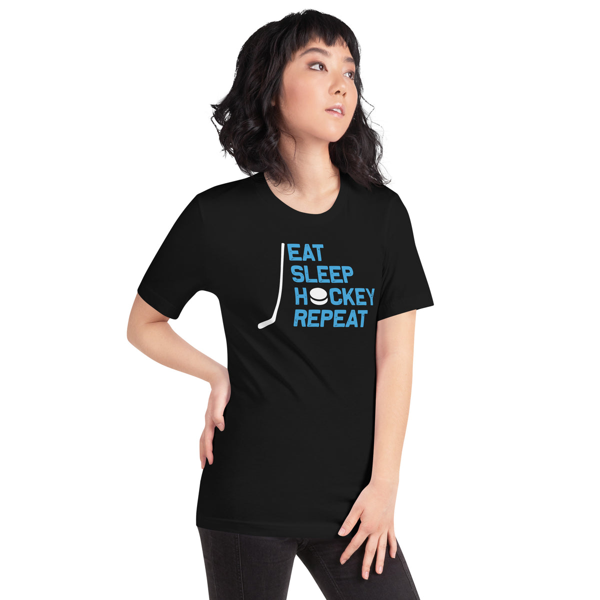 Eat Sleep Hockey Repeat Unisex T-Shirt